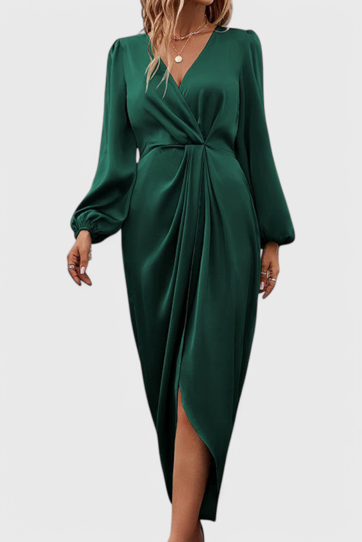 Vila Pouca – Vestido Maxi com Racha Lateral