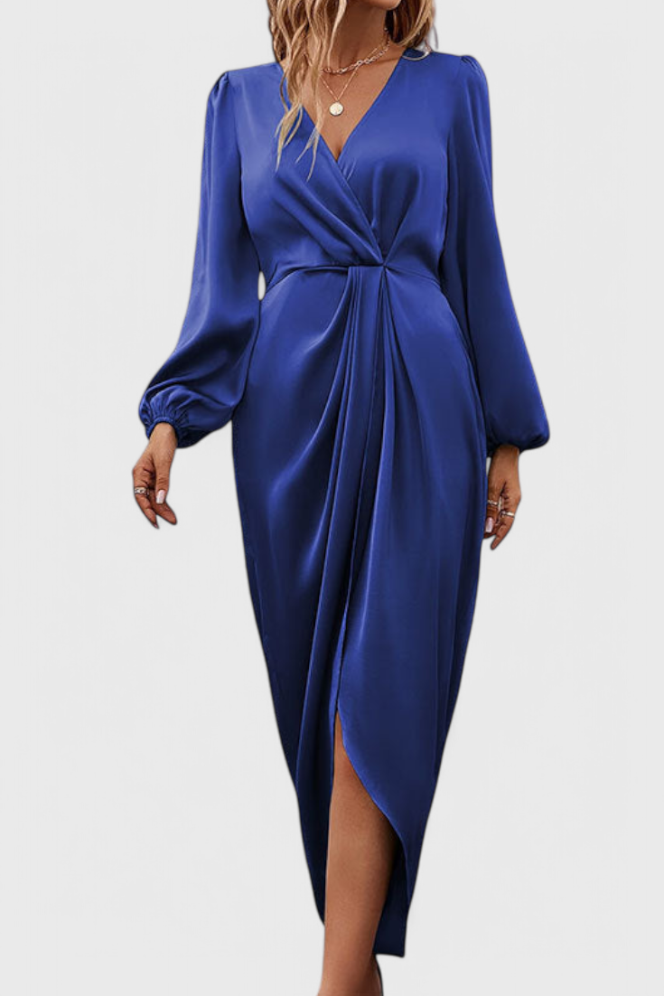 Vila Pouca – Vestido Maxi com Racha Lateral