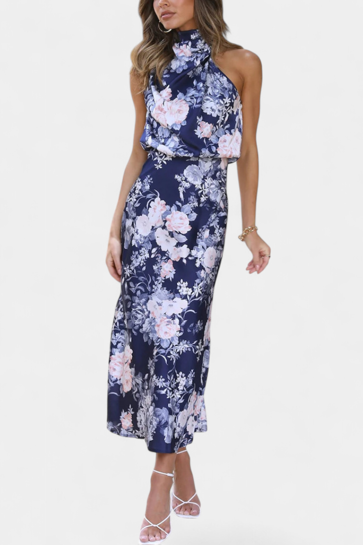 Favaios – Vestido Maxi Floral Halter