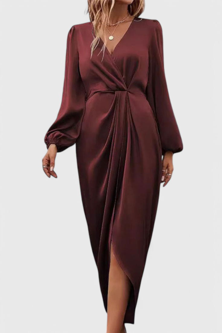 Vila Pouca – Vestido Maxi com Racha Lateral