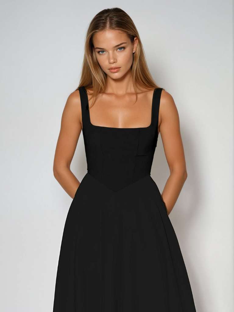 Sendim da Serra – Vestido com Decote Ombro a Ombro