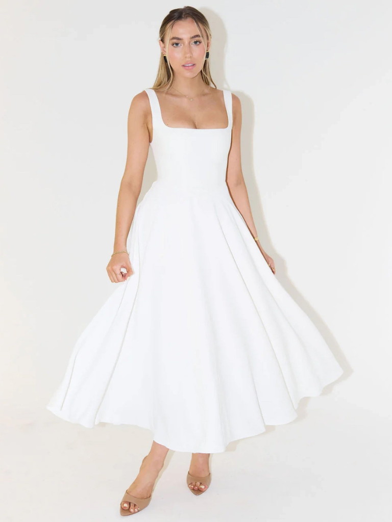 Sendim da Serra – Vestido com Decote Ombro a Ombro