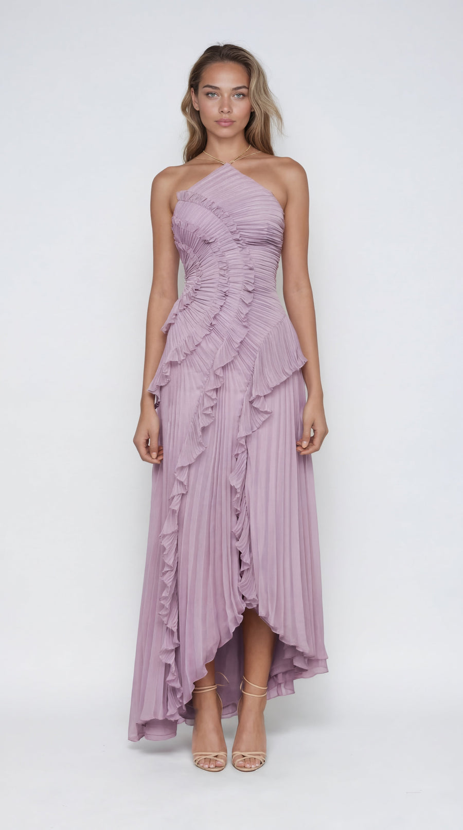 Angra – Vestido Maxi de Folhos
