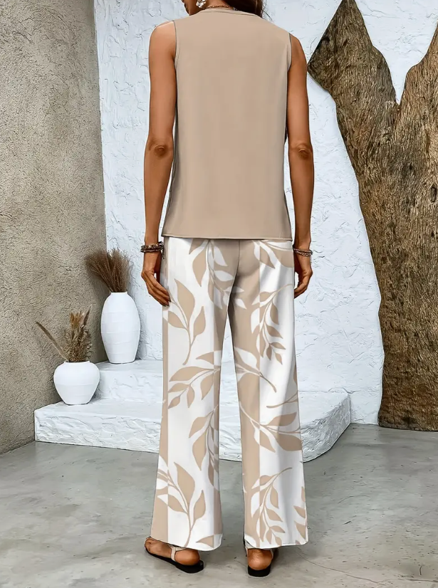 Albernoa – Conjunto de Blusa e Calças Largas