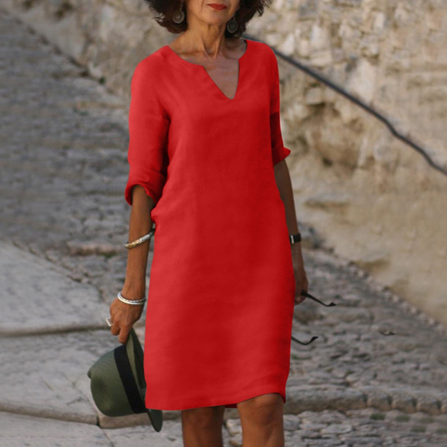 Vilarinho de São Romão – Vestido de Linho Natural