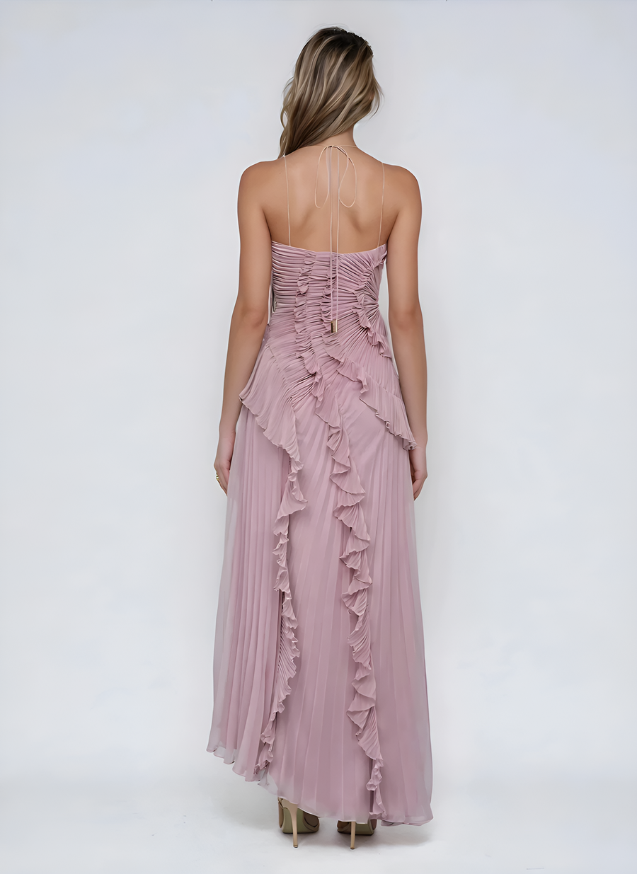 Angra – Vestido Maxi de Folhos