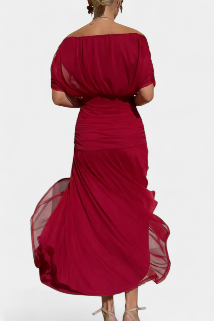 Vilarandelo – Vestido Largo de Flores com Decote em V