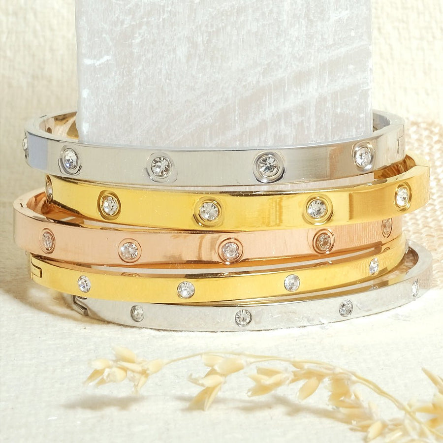Caniçal – Pulseira Bangle com Cristais