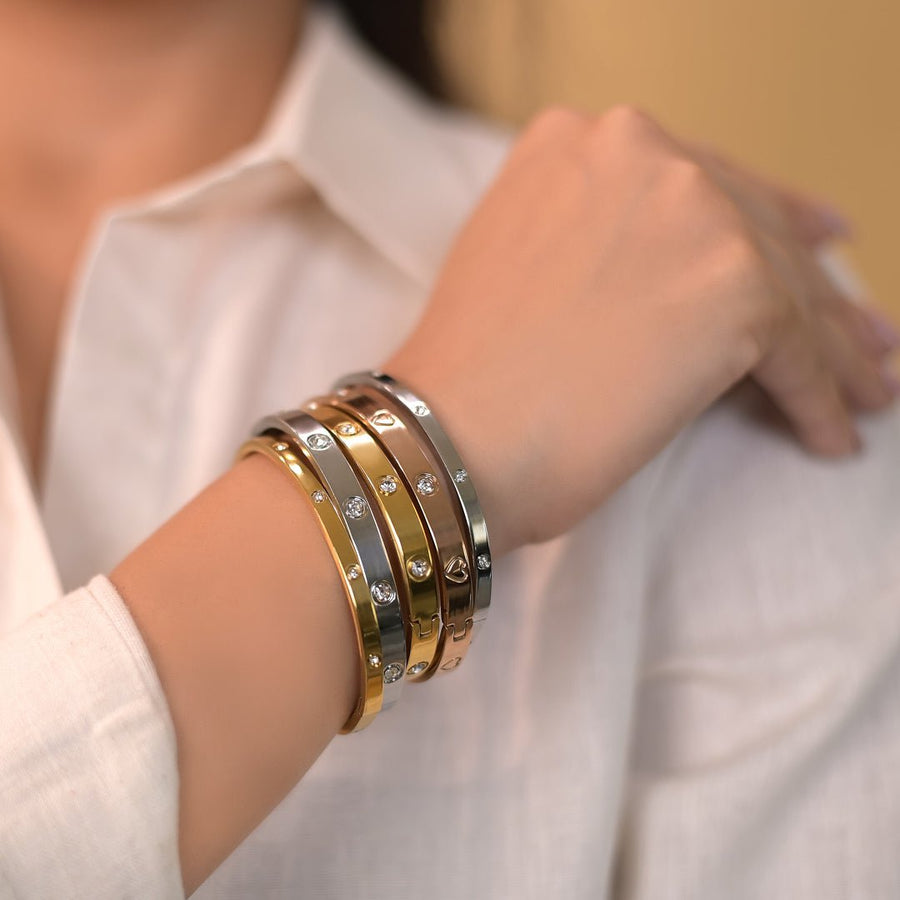 Caniçal – Pulseira Bangle com Cristais