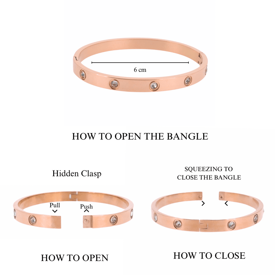 Caniçal – Pulseira Bangle com Cristais