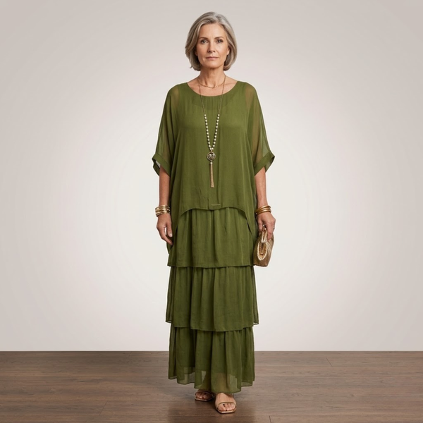 Safara – Vestido Longo de Corte Cuidado