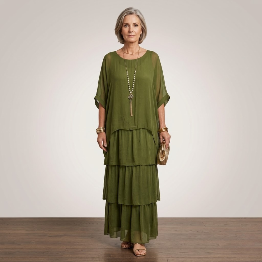 Safara – Vestido Longo de Corte Cuidado