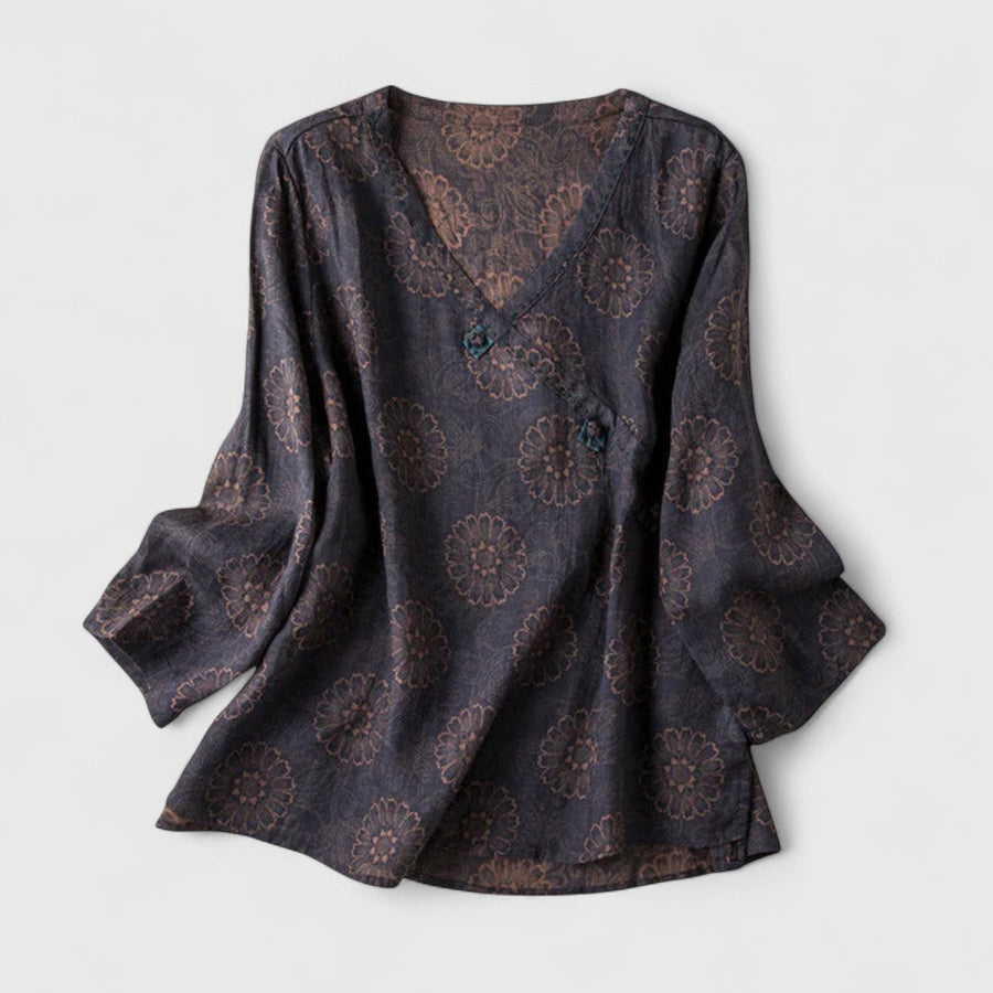 Pavia – Camisa com Bordado Botânico