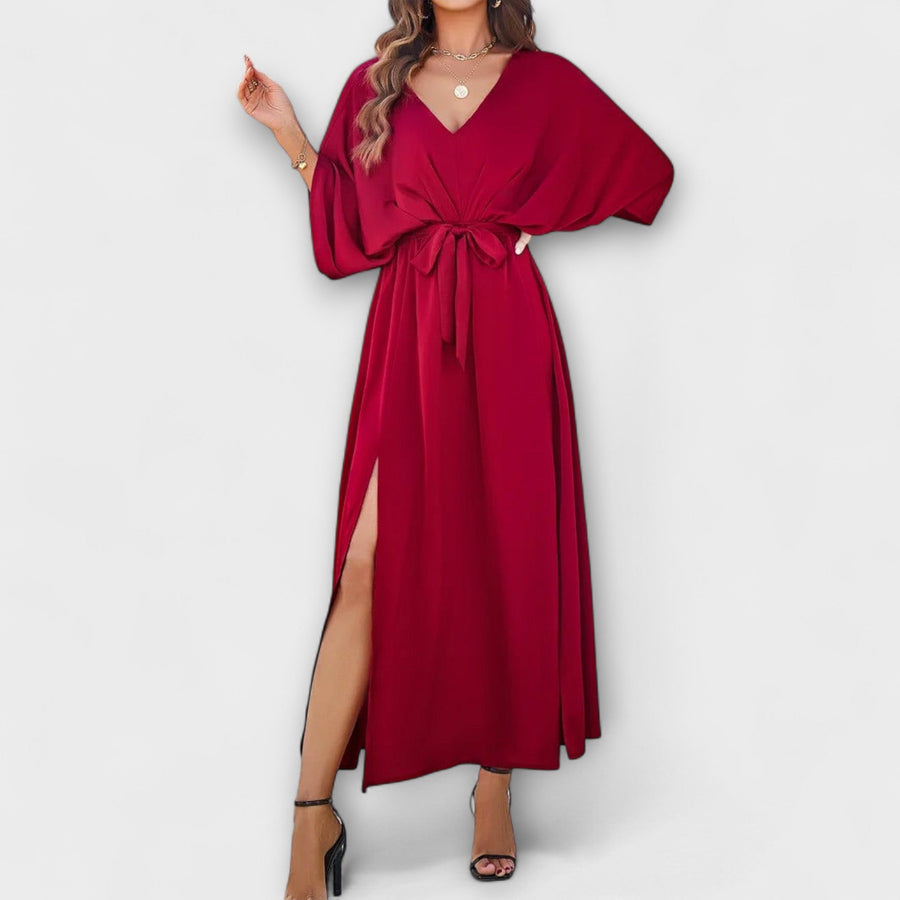 Arronches – Vestido Maxi com Decote em V