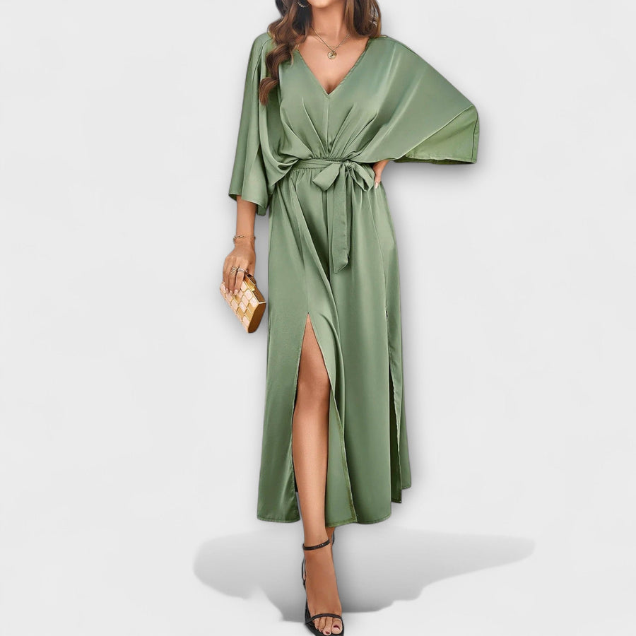 Arronches – Vestido Maxi com Decote em V