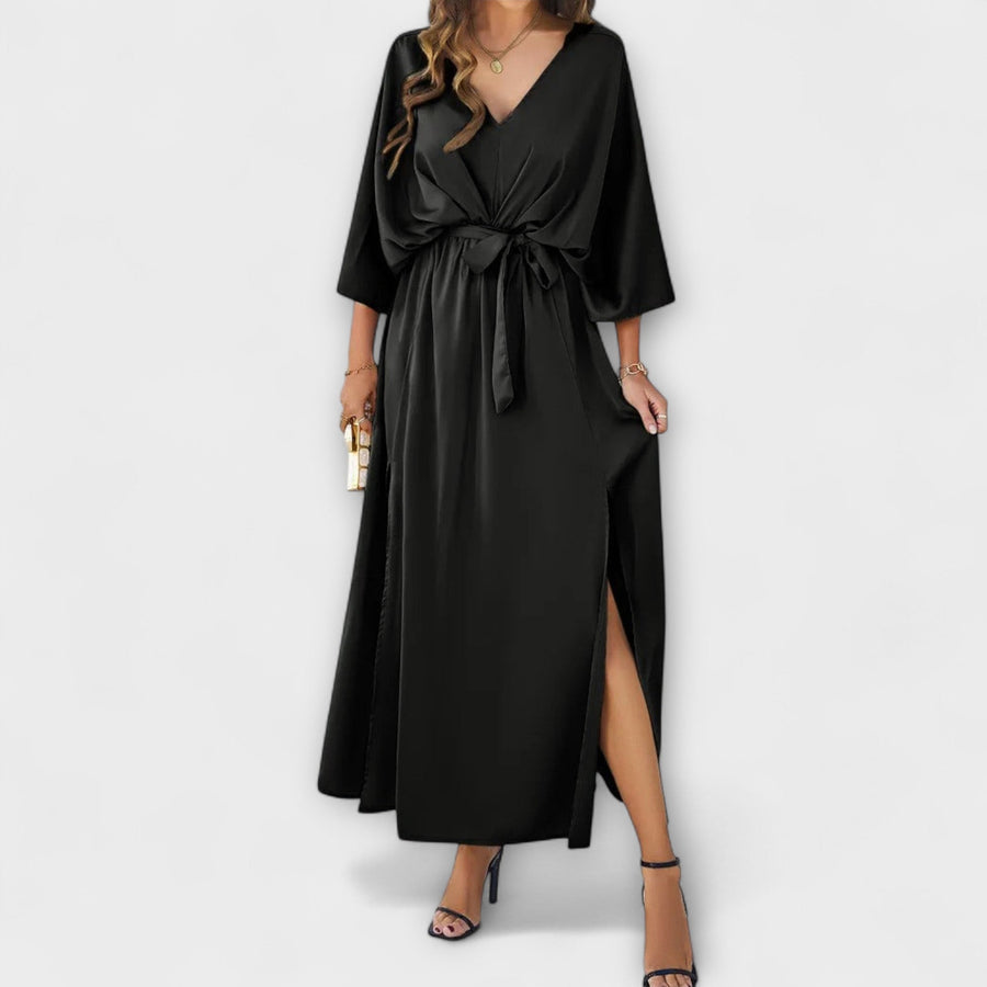Arronches – Vestido Maxi com Decote em V