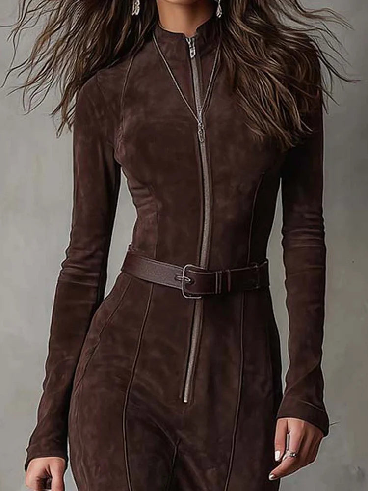 Freixiel – Vestido Longo de Camurça