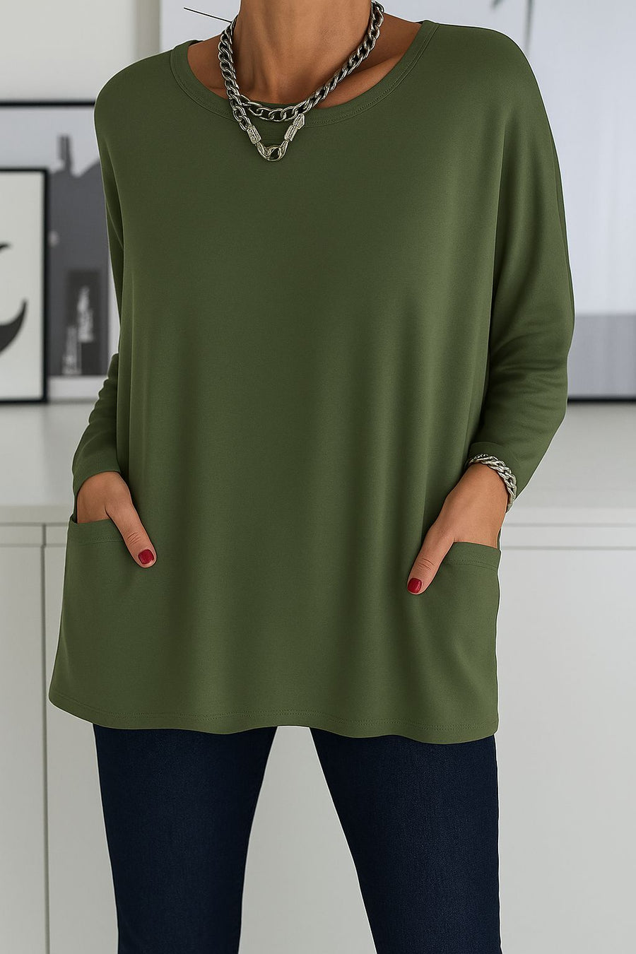 Tinalhas – Blusa Longa Fluida