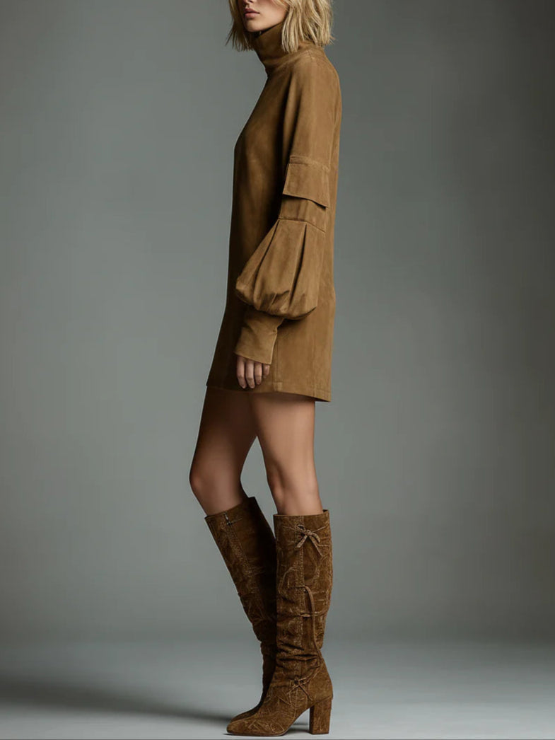 Loriga – Vestido Mini de Camurça