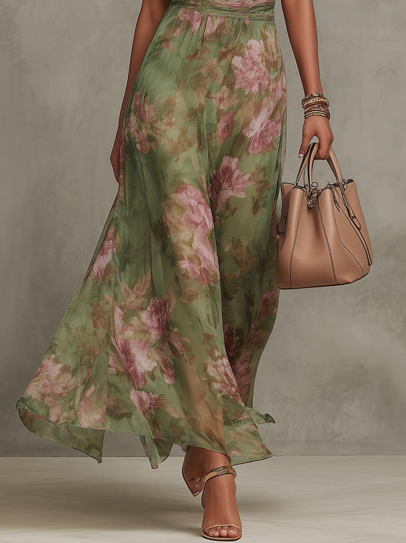 Ofir – Vestido Maxi Halter Floral