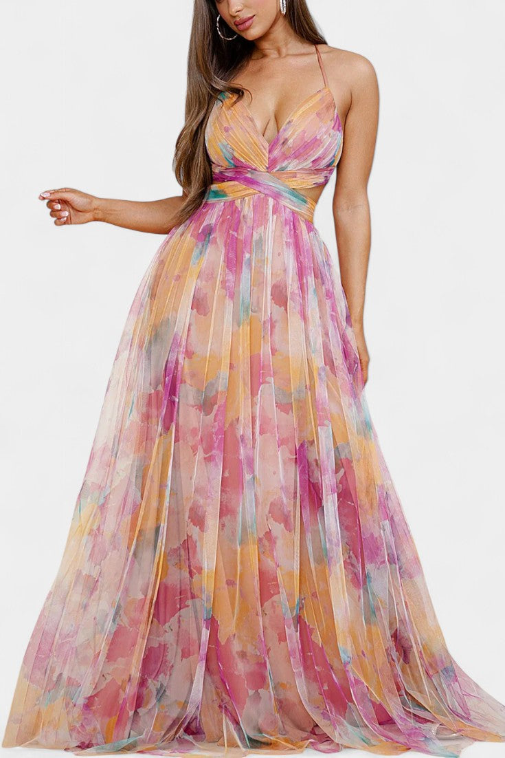 Oliveira de Frades – Vestido Maxi Floral
