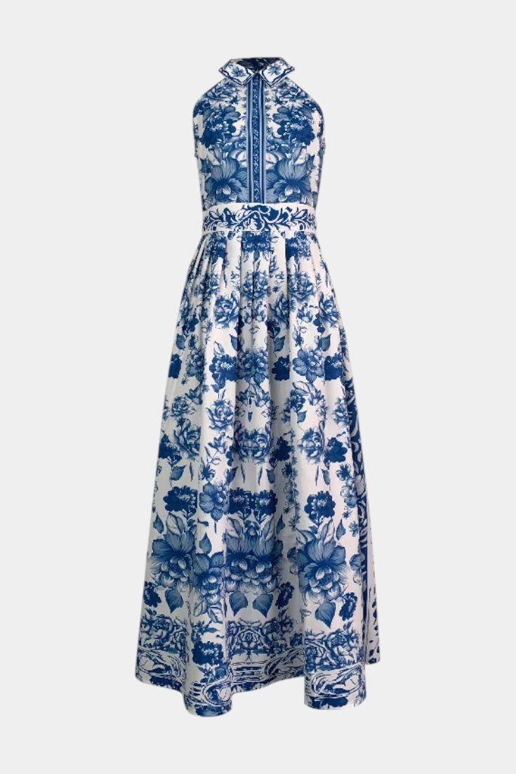 Vista Alegre – Vestido Floral Porcelana