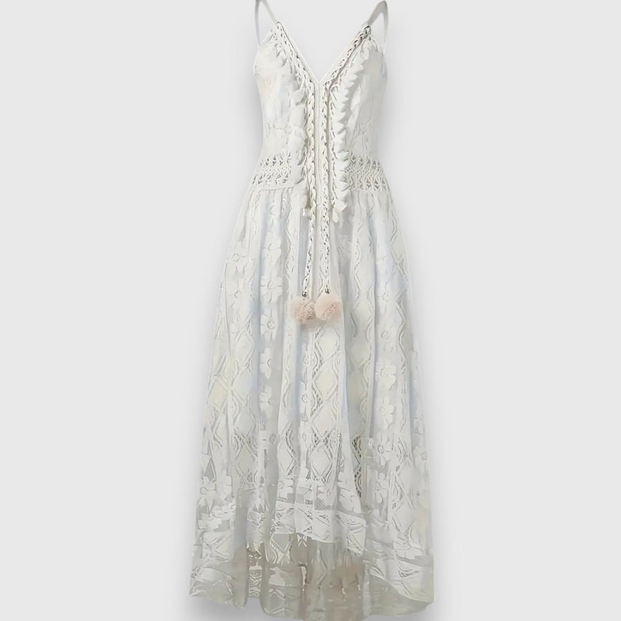Monforte – Vestido Maxi com Renda