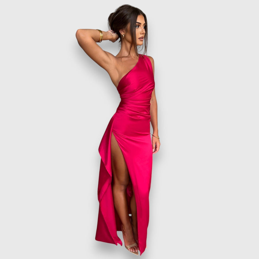 Ponte de Sor – Vestido Maxi de Um Ombro