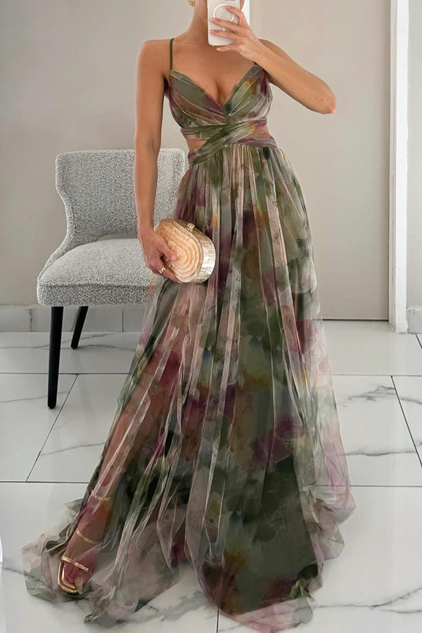 Codeçoso – Vestido Longo com Estampado Floral