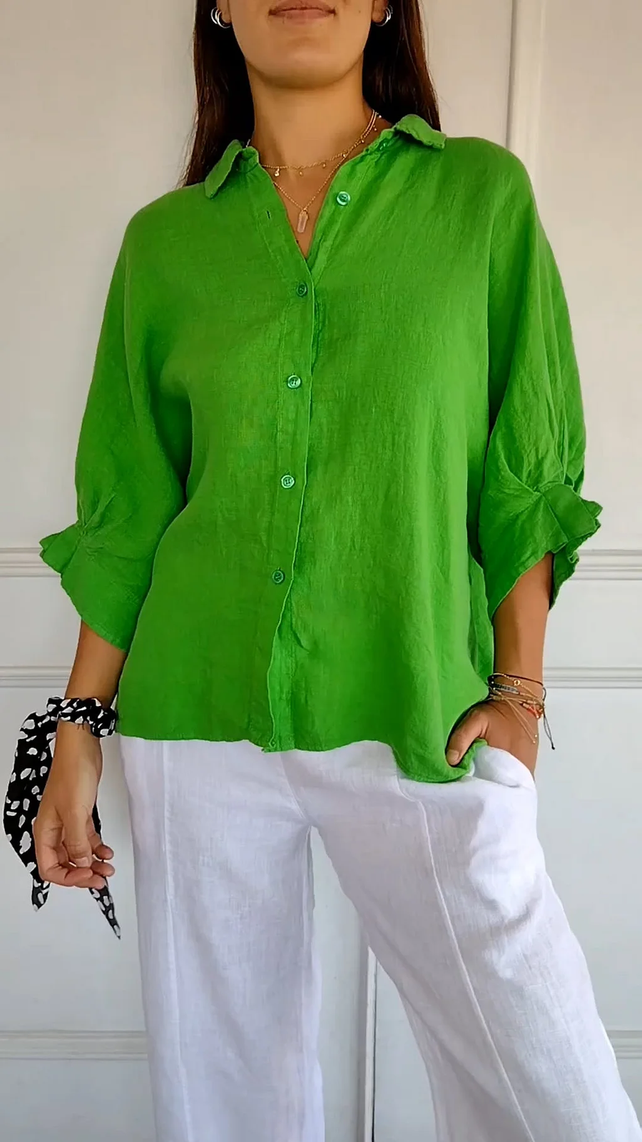 Santo Aleixo – Camisa de Algodão e Linho com Nó