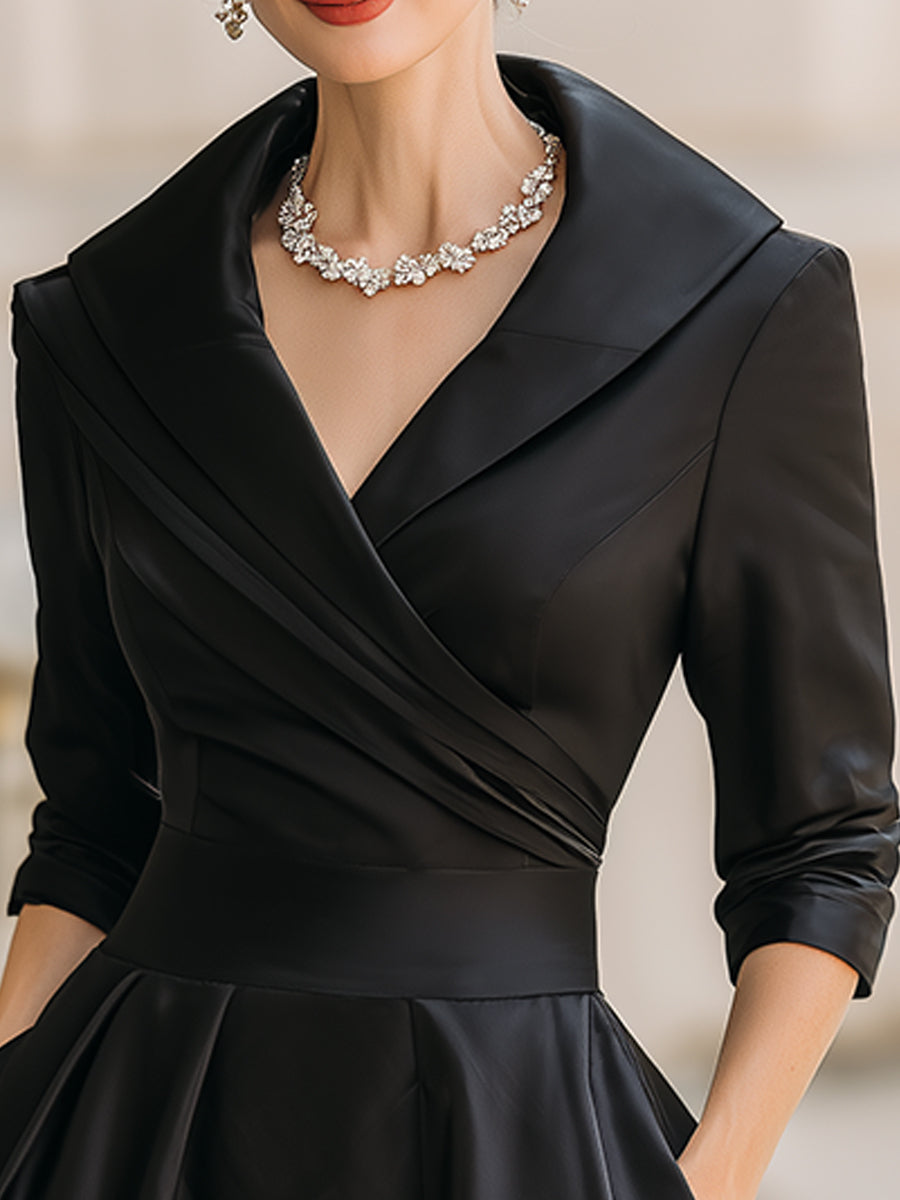 Ervedosa – Vestido Midi Drapeado
