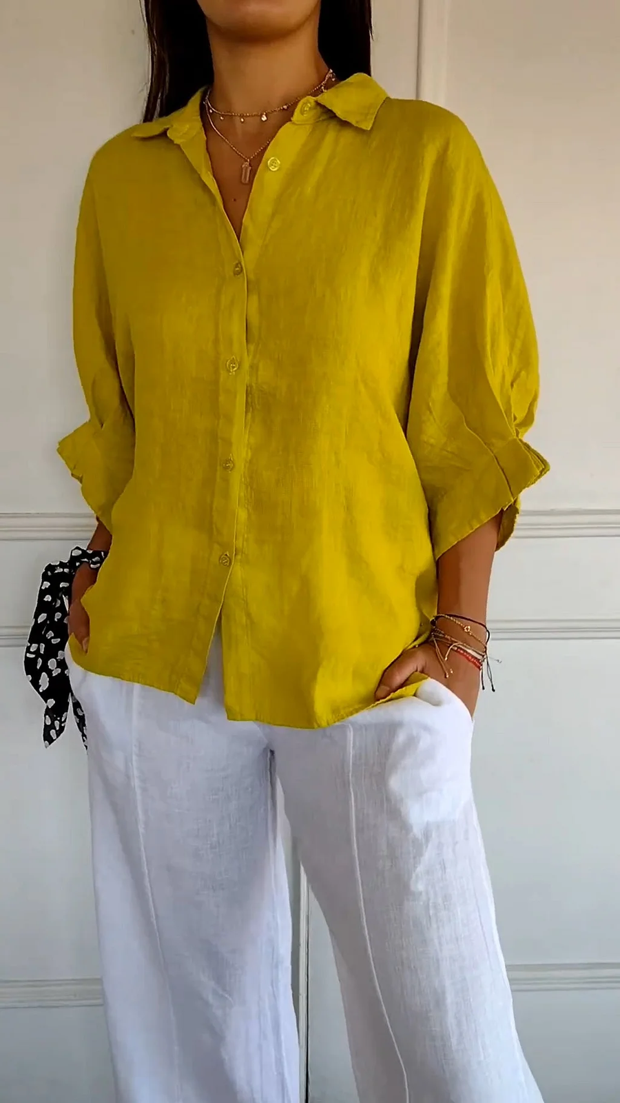 Santo Aleixo – Camisa de Algodão e Linho com Nó