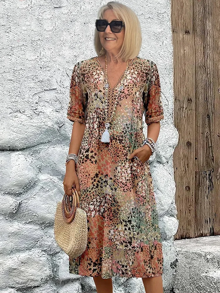Vreia – Vestido Floral Fluido