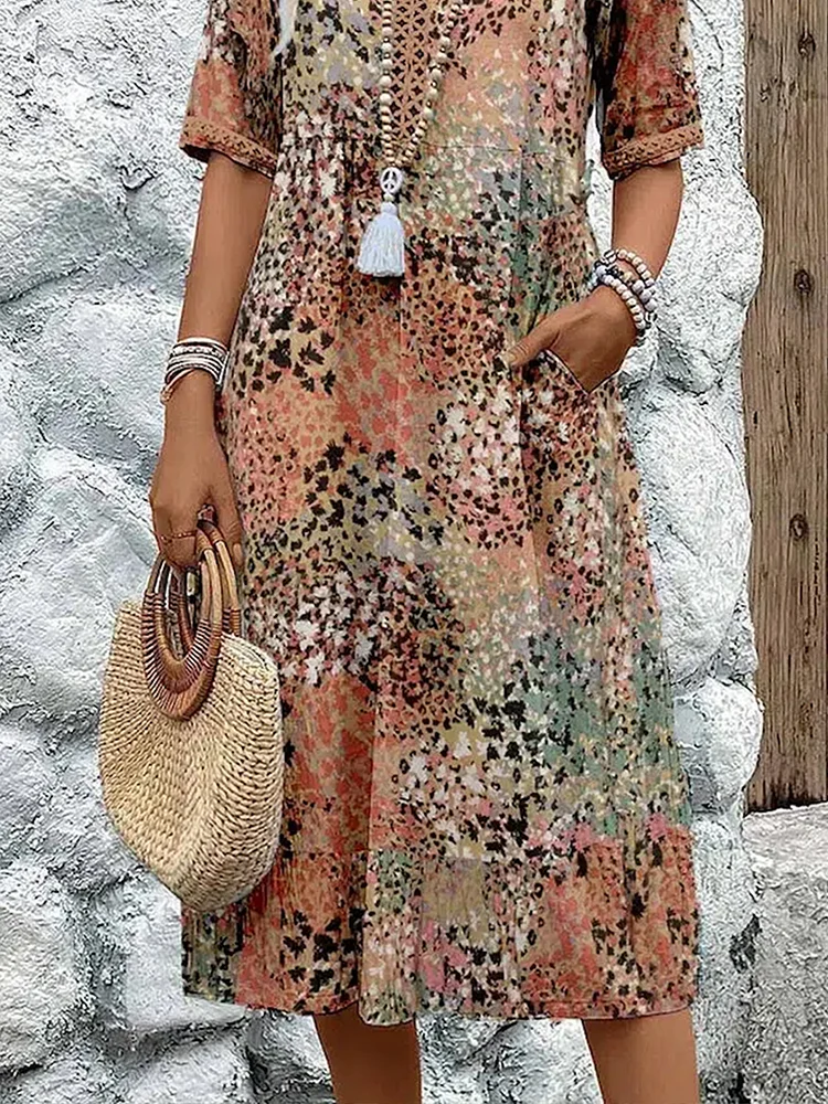 Vreia – Vestido Floral Fluido