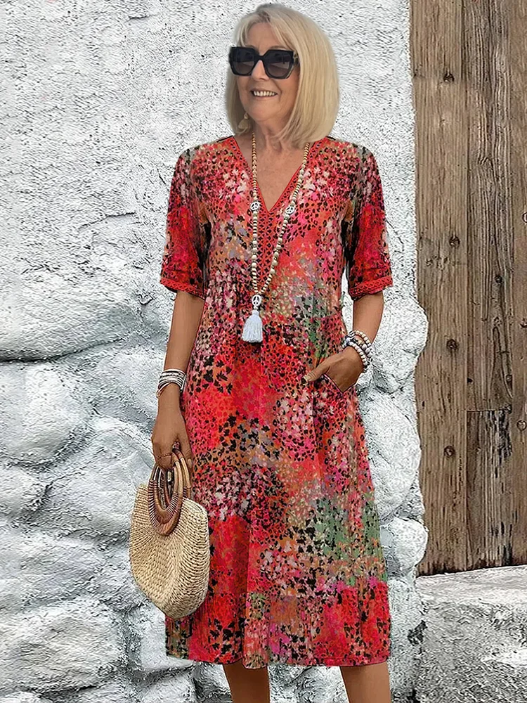 Vreia – Vestido Floral Fluido