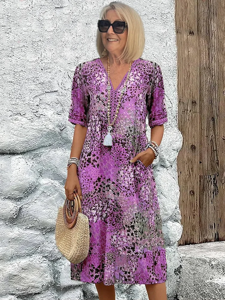 Vreia – Vestido Floral Fluido