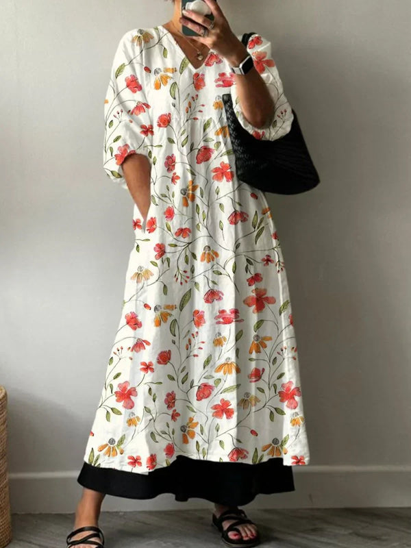 Bordeira – Vestido Floral Descontraído