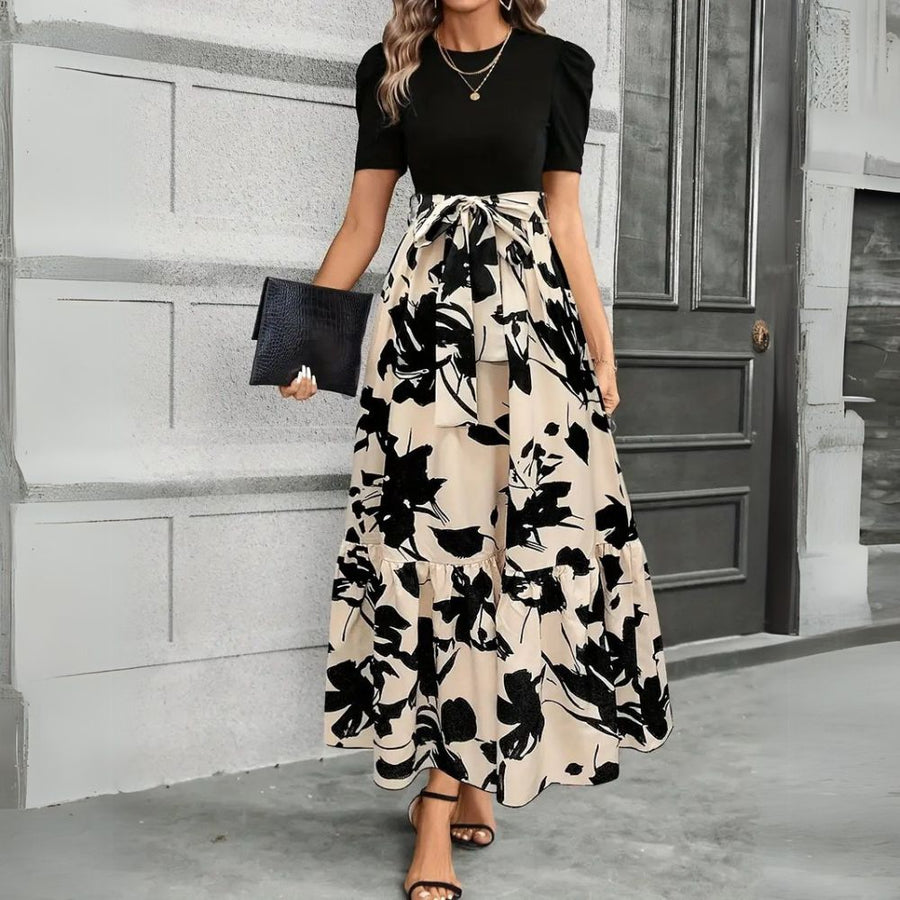 Longroiva – Vestido Longo com Estampado Botânico