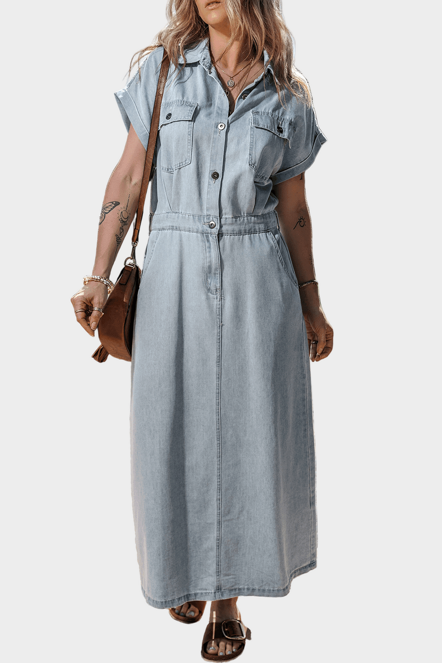Figueira da Foz – Vestido Maxi de Ganga