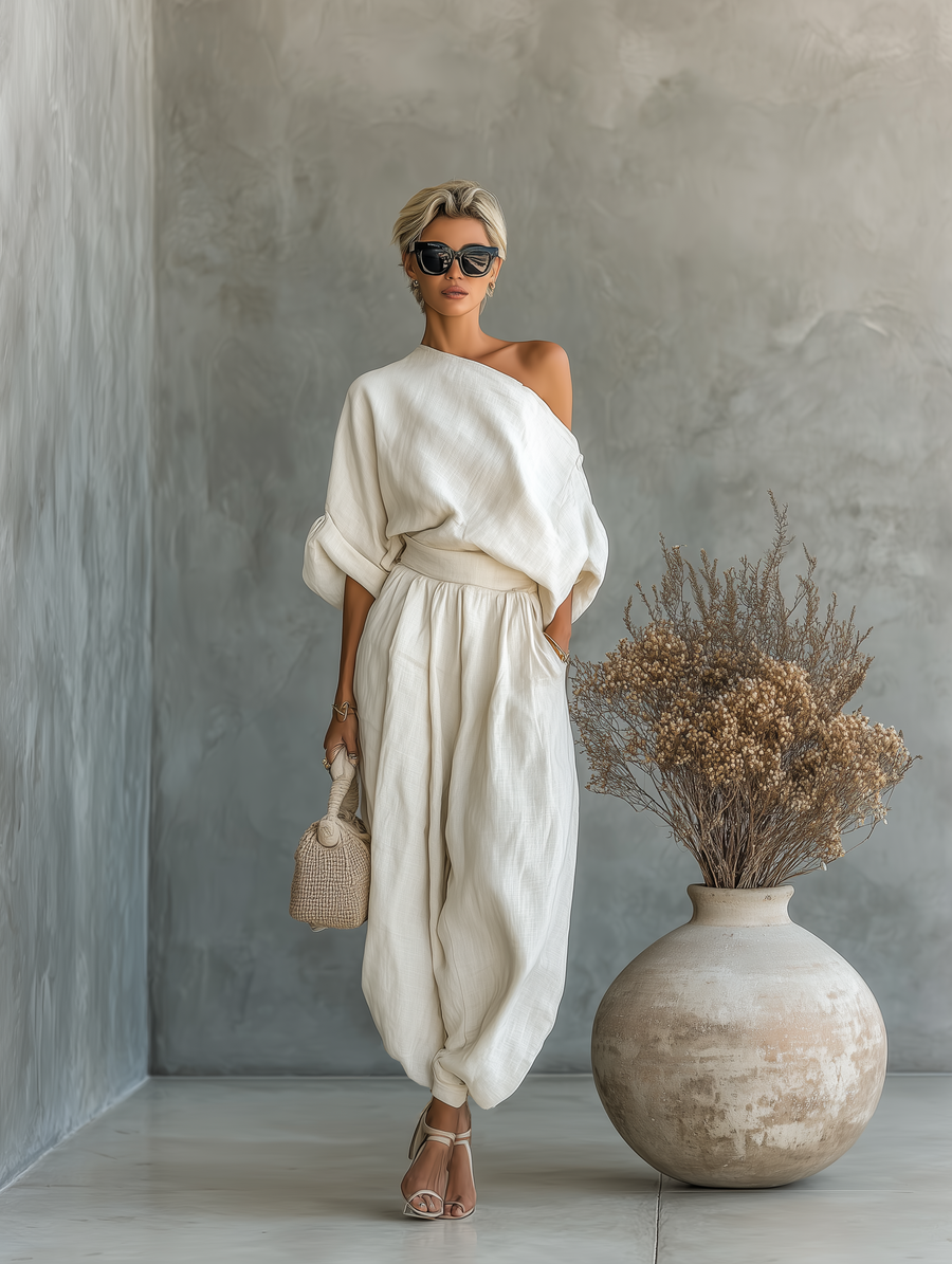 Ponte da Barca – Conjunto de Linho Branco