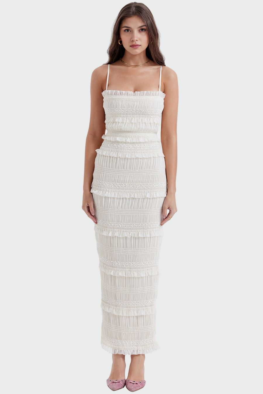 Cinfães – Vestido Maxi Romântico com Corpete