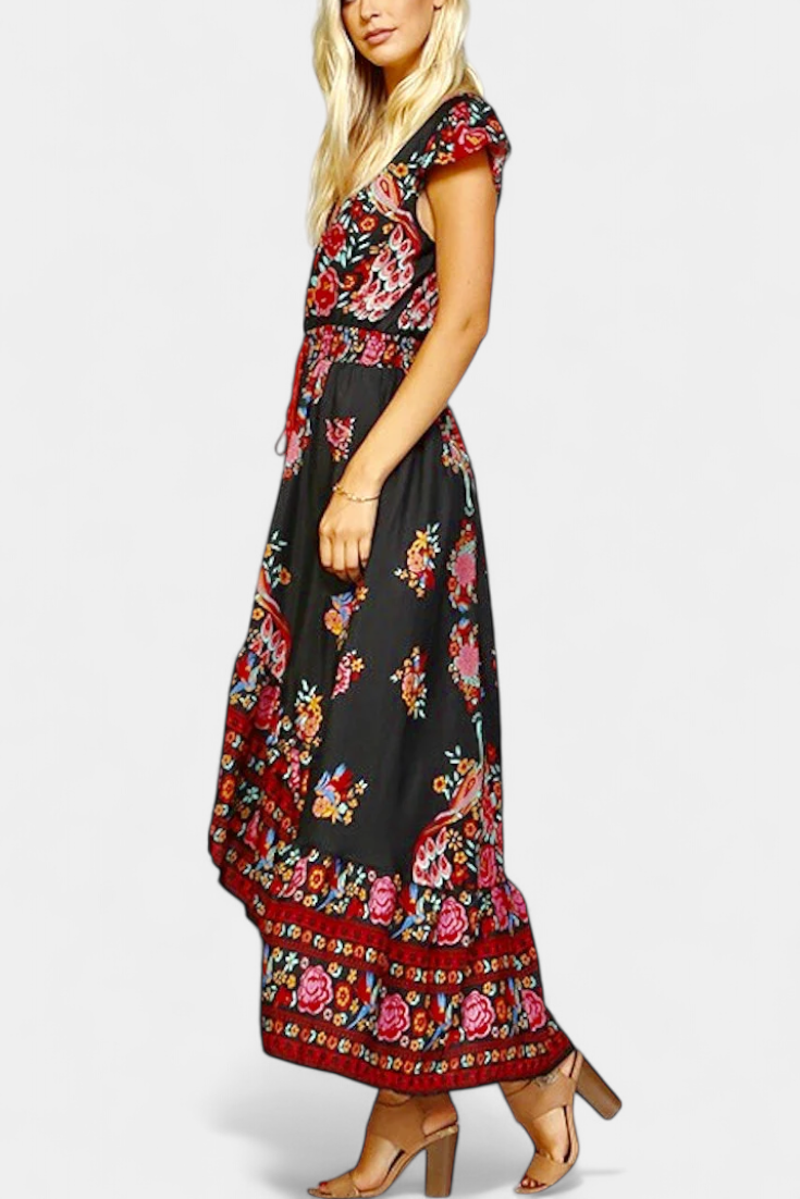 Nisa – Vestido Floral Boémio