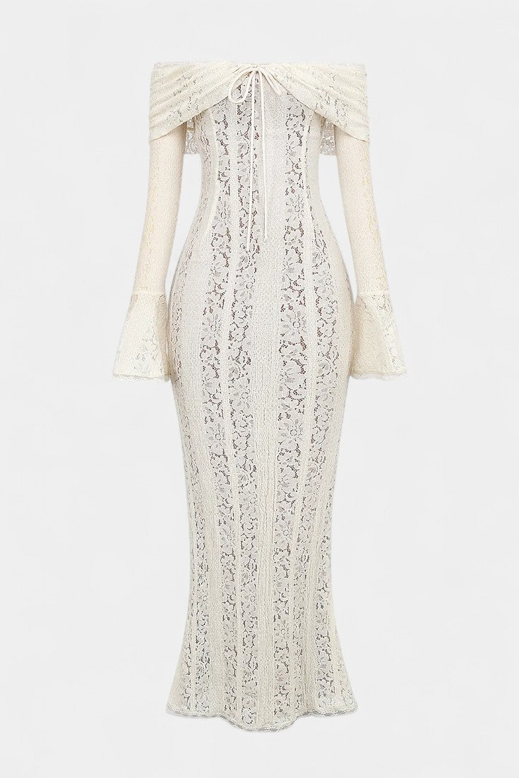 São Pedro do Sul – Vestido Maxi de Renda