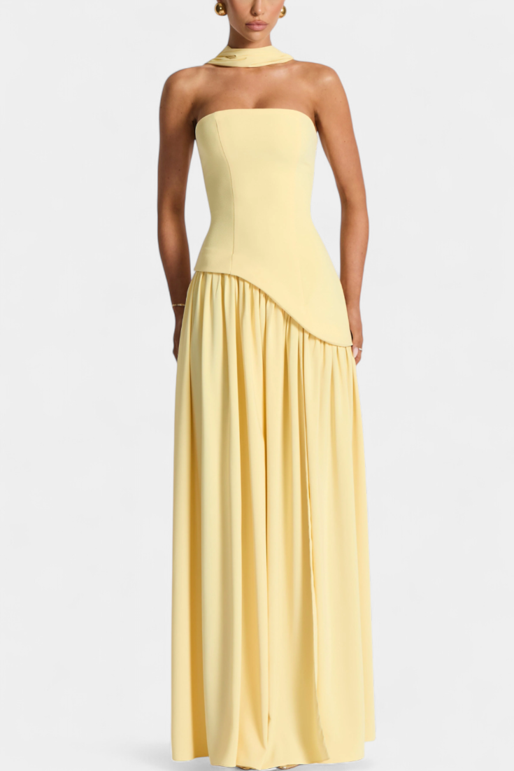 Oliveira do Hospital – Vestido Maxi de Chiffon