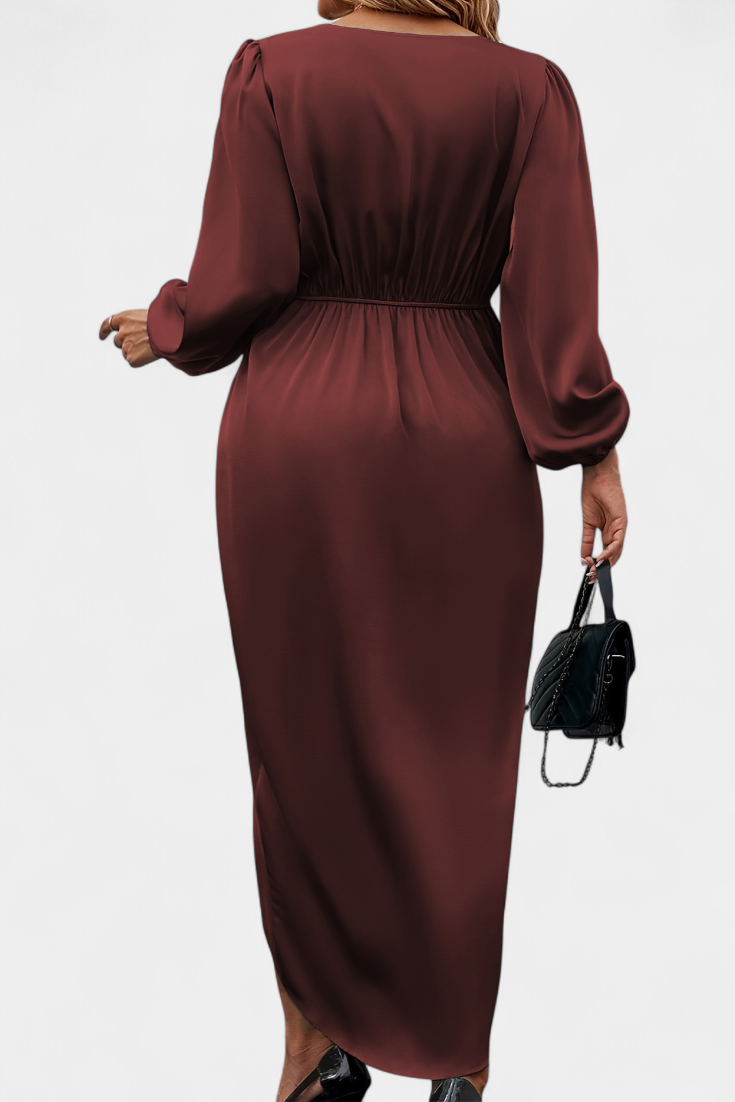 Vila Pouca – Vestido Maxi com Racha Lateral