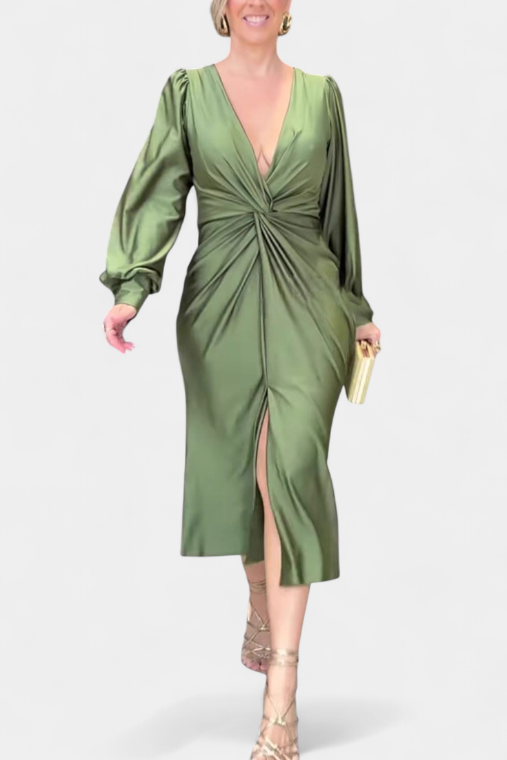 Condeixa – Vestido Maxi de Manga Comprida