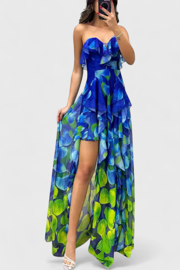 Castro Daire – Vestido Maxi de Folhos