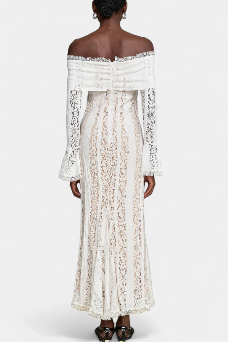 São Pedro do Sul – Vestido Maxi de Renda