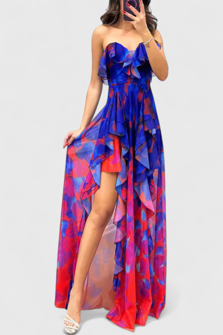Castro Daire – Vestido Maxi de Folhos