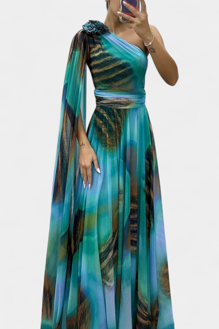 Montemor-o-Velho – Vestido Maxi de Um Ombro